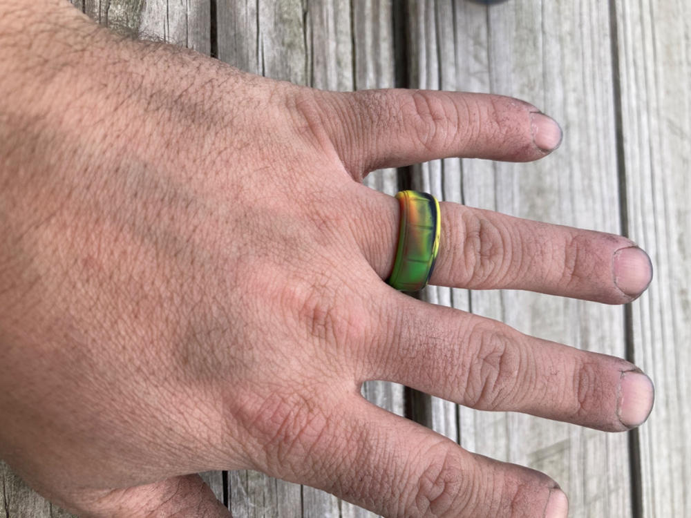 Silicone Ring | Gear | Rasta Camo - Customer Photo From Anthony Froelick