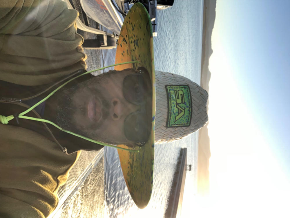 Straw Fishing Hat - Keys Under Brim