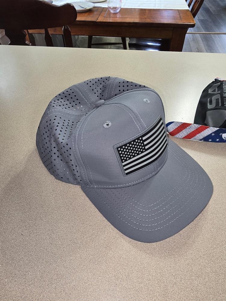 Performance Snapback | SOA Flag | Grey Mili Camo - Customer Photo From Taylor Perkins