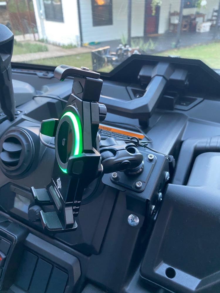 TF040910 | Can-Am Defender Phone Dash Mount - Customer Photo From Jason Stapleton