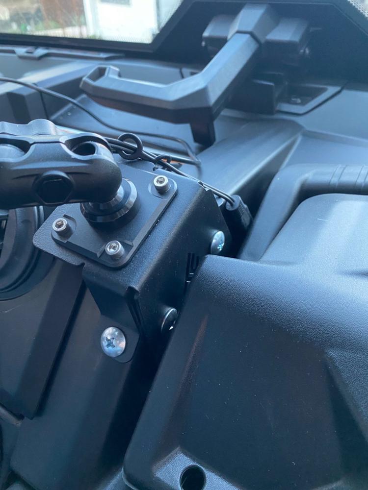 TF040910 | Can-Am Defender Phone Dash Mount - Customer Photo From Jason Stapleton