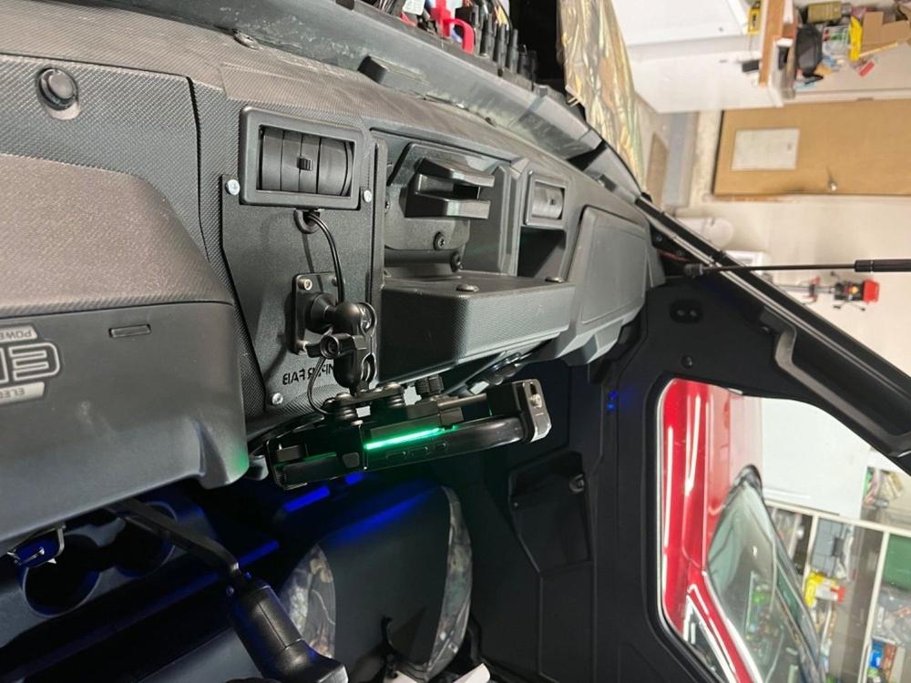 TF010905 | Polaris Ranger Phone Dash Mount - Customer Photo From Marcus Roulet