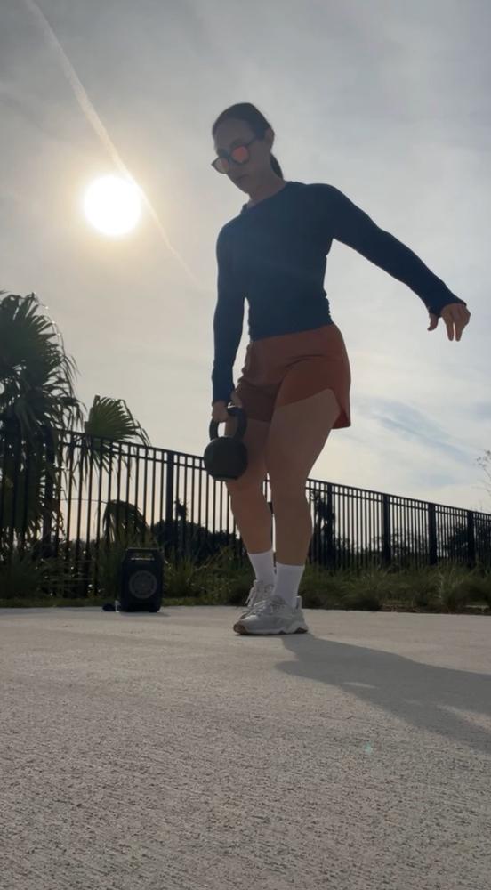 FeatherKnit™ Track Short Everglades - Customer Photo From Kara