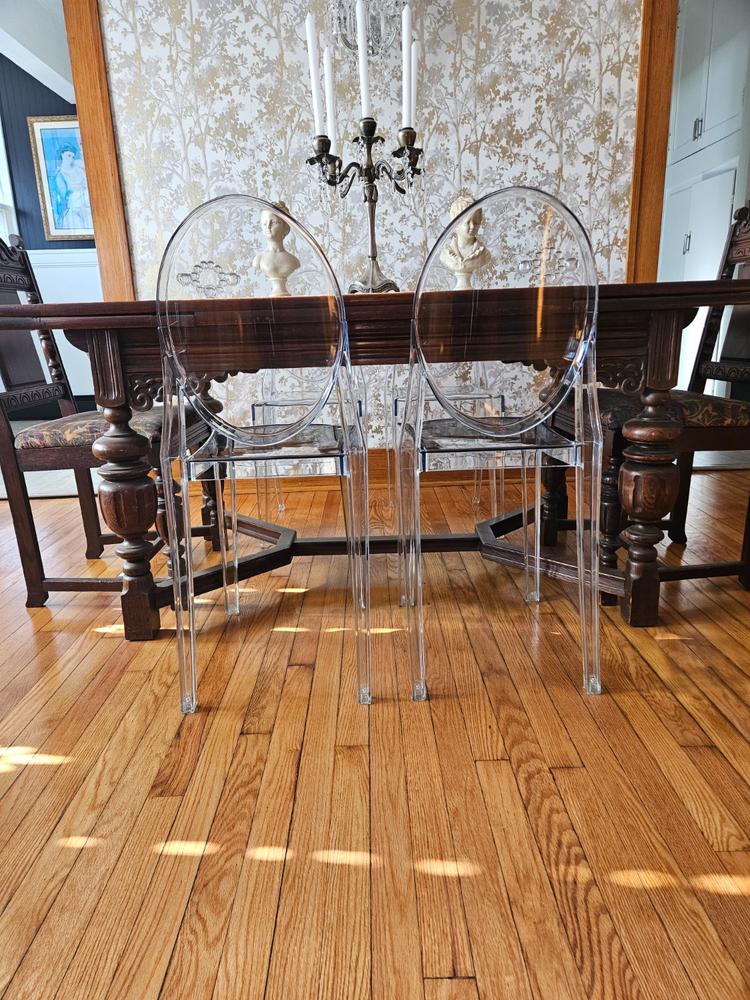 Ghost Dining Chair, Clear - Customer Photo From Katrina Svejda 