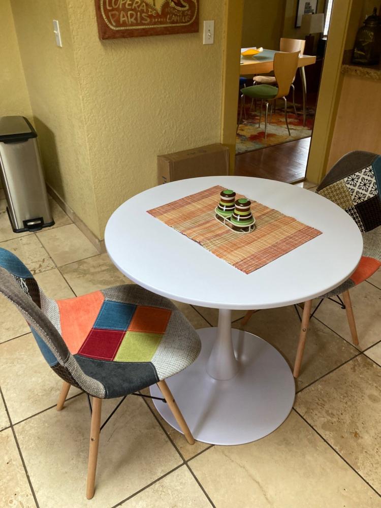 Eiffel Chair With Wood Legs, Multi - Customer Photo From Anonymous