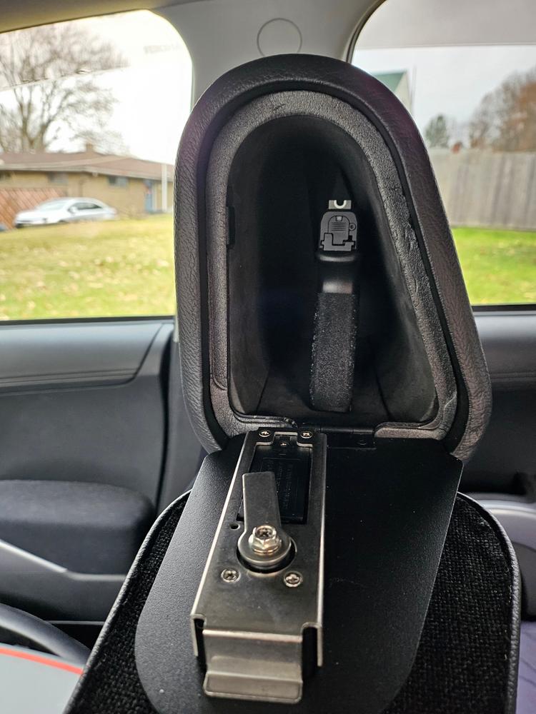 Vulcan Cloth Headrest Safe - Passenger Seat, Black