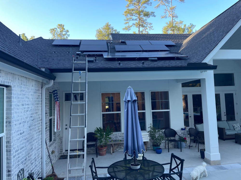 6in Asphalt Mini Rail With Flashing Roof Mount for Panel | Black - Customer Photo From Burt Baker
