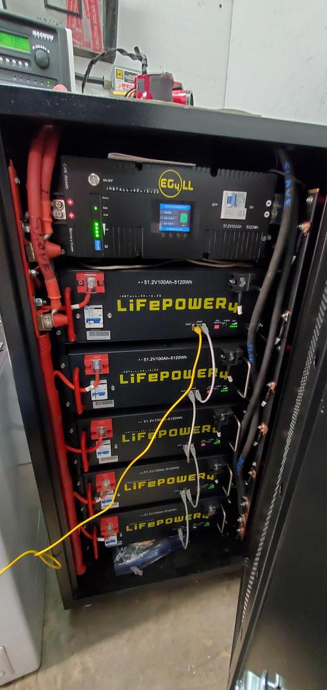 EG4-LifePower4 Lithium Battery, 48V 100AH, 5.12kWh Solar Battery