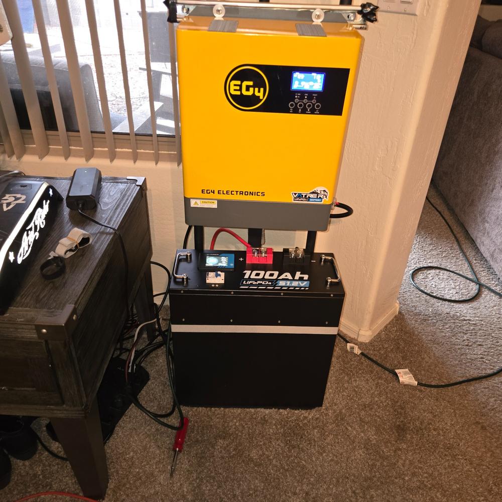 EG4 3kW Off-Grid Inverter | 3000EHV-48 | 3000W Output | 5000W PV Input | 500 VOC Input - Customer Photo From Douglas Kendricks