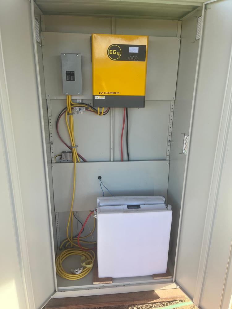 EG4 3kW Off-Grid Inverter | 3000EHV-48 | 3000W Output | 5000W PV Input | 500 VOC Input - Customer Photo From Dwight 