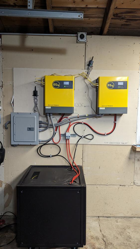 EG4 3kW Off-Grid Inverter | 3000EHV-48 | 3000W Output | 5000W PV Input | 500 VOC Input - Customer Photo From Pavel