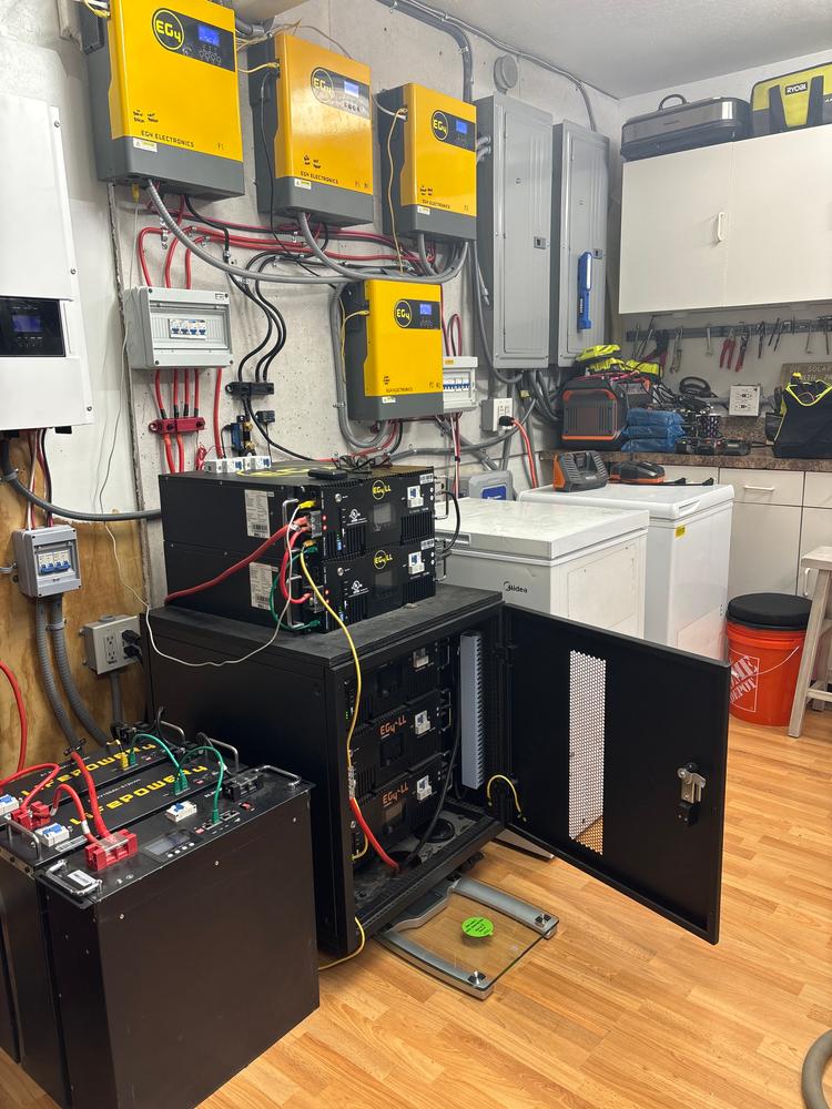 EG4 3kW Off-Grid Inverter | 3000EHV-48 | 3000W Output | 5000W PV Input | 500 VOC Input - Customer Photo From Diy Solar Guy