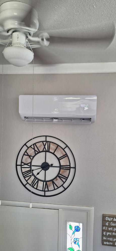 EG4 Hybrid Solar Mini-Split Air Conditioner Heat Pump AC/DC | 12000 BTU | SEER2 22 | Energy Star Certified | Plug-N-Cool Do-It-Yourself Installation - Customer Photo From Devon Taylor