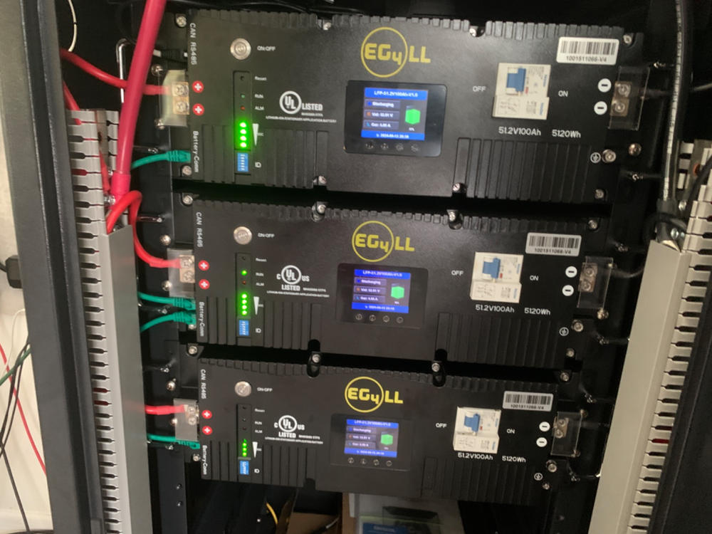 EG4 LL-S Lithium Battery | 48V 100AH | Server Rack Battery | UL1973, UL9540A | 10-Year Warranty (Pre-Order) - Customer Photo From Chris Bartholomew