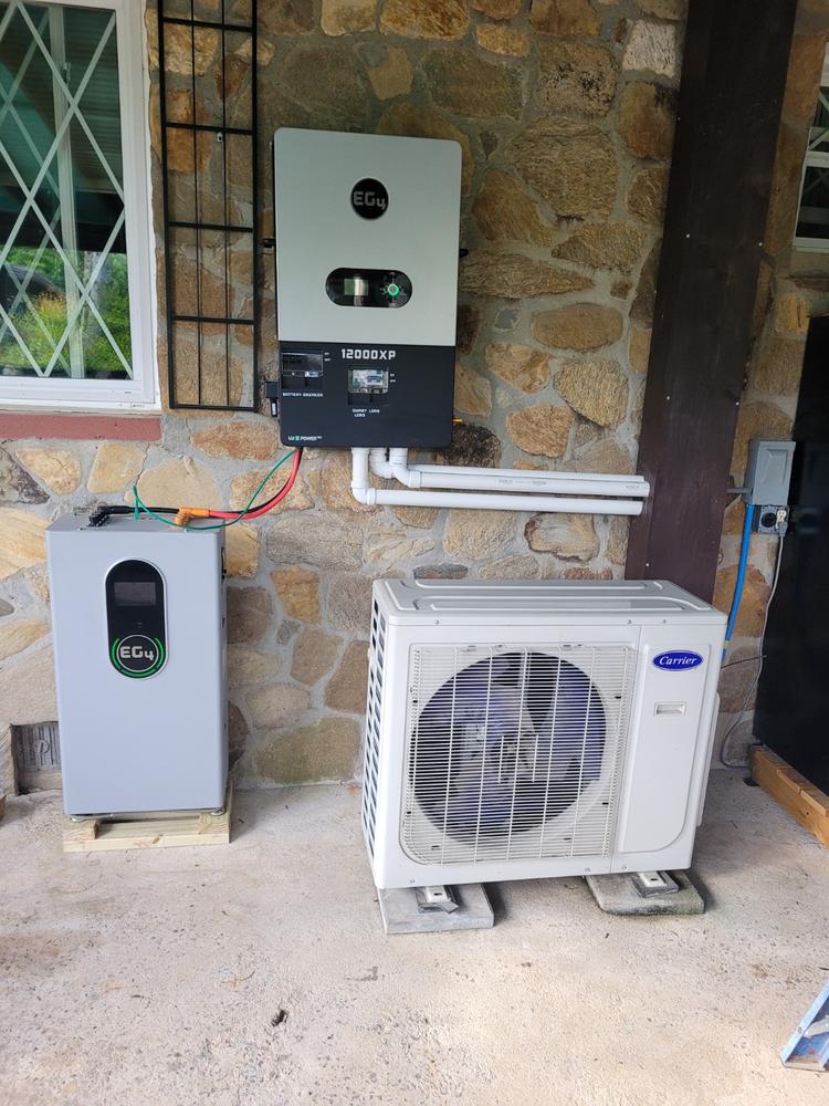 EG4-WallMount Indoor Battery | 48V 280Ah | 14.3kWh | Indoor | Heated UL1973, UL9540A | 10-Year Warranty - Customer Photo From Donald Murphy
