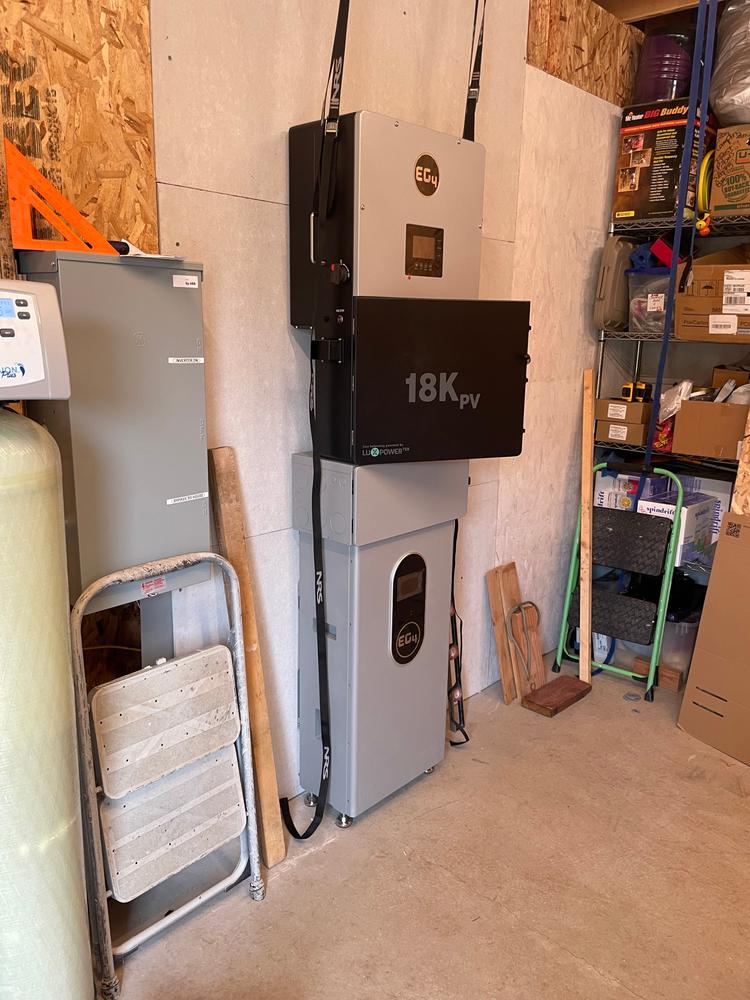 EG4 18kPV Hybrid Inverter | EG4-18kPV-12LV | 48V Split Phase 120/240VAC | UL1741, CEC - Customer Photo From Rob
