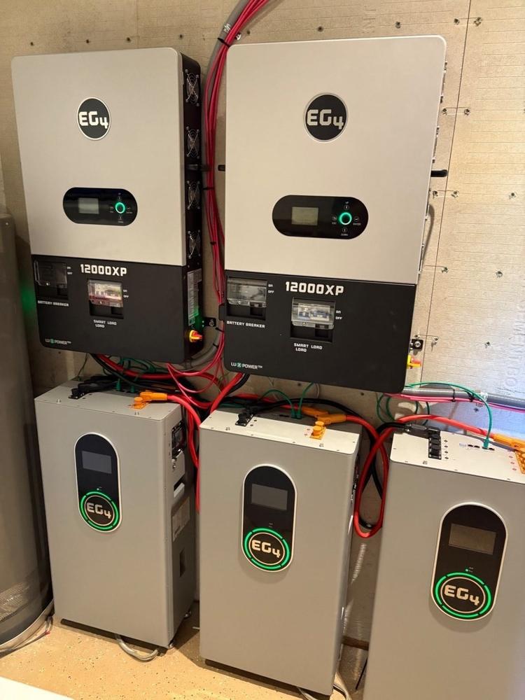 EG4 12000XP Off-Grid Inverter | 48V Split Phase | 24kW PV Input | 12kW Power Output - Customer Photo From James Lasater