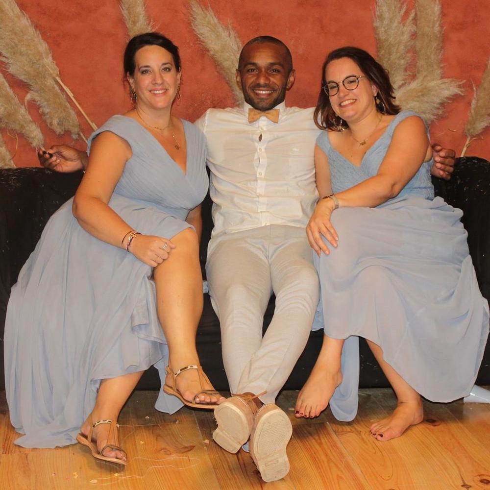 A-line Chiffon Floor Length V Neck Dresses Wisteria - Customer Photo From Alex