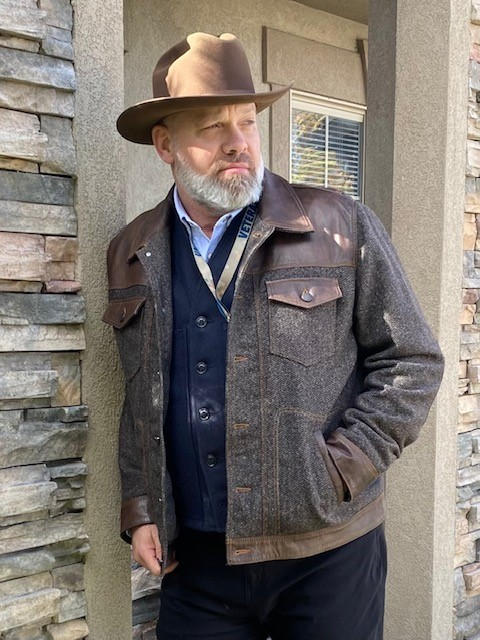 40mm Western Mocha Brown Leather - Customer Photo From Kory Kelly