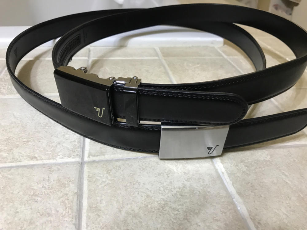 35mm Black Leather | Mission Belt