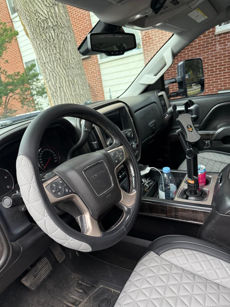 GMC gray & black front seat covers — verified review by Griffin — Seat Cover Solutions