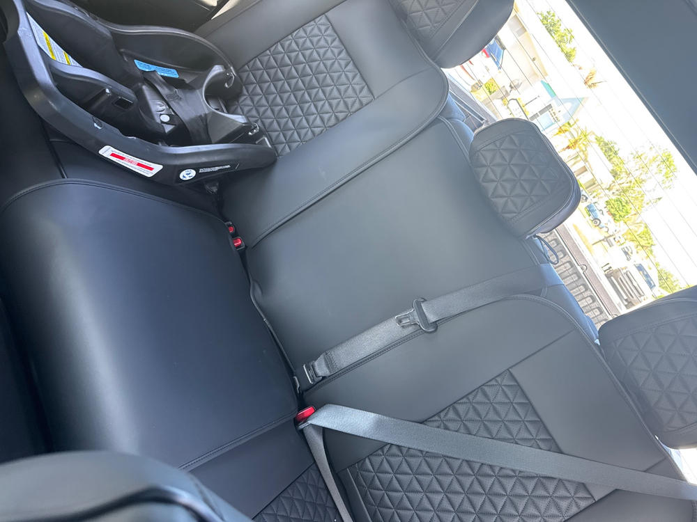 2026 Toyota Tundra gray & black rear seat covers — verified review by Josh M. — Seat Cover Solutions