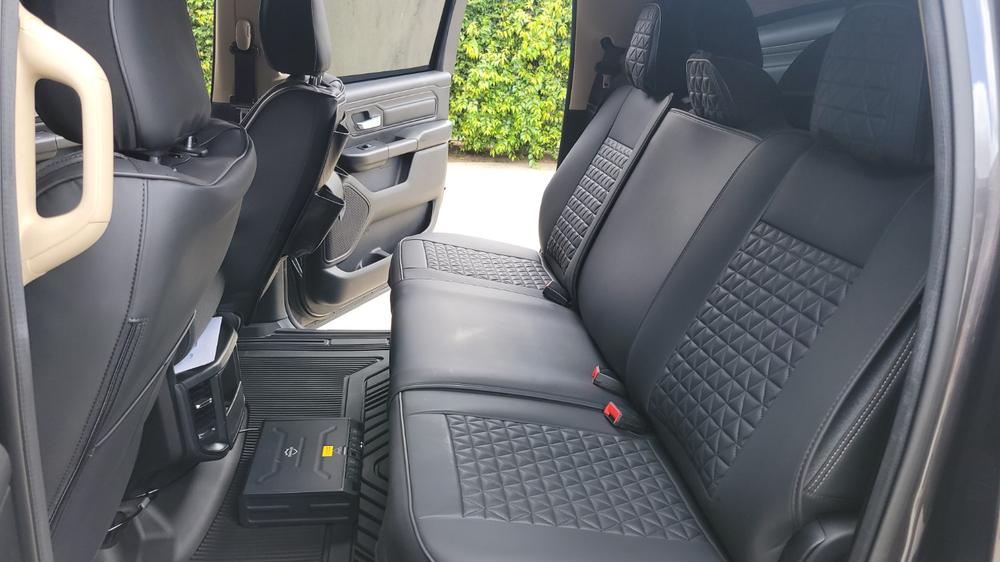 Ram black front seat covers — verified review by Luis C. — Seat Cover Solutions