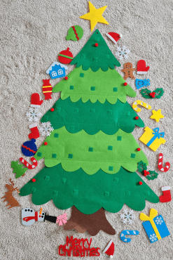 Weihnachtsbaum – fantasievoll mit Baumschmuck zu Kreativität der Kinder anregen. - Customer Photo From David N.