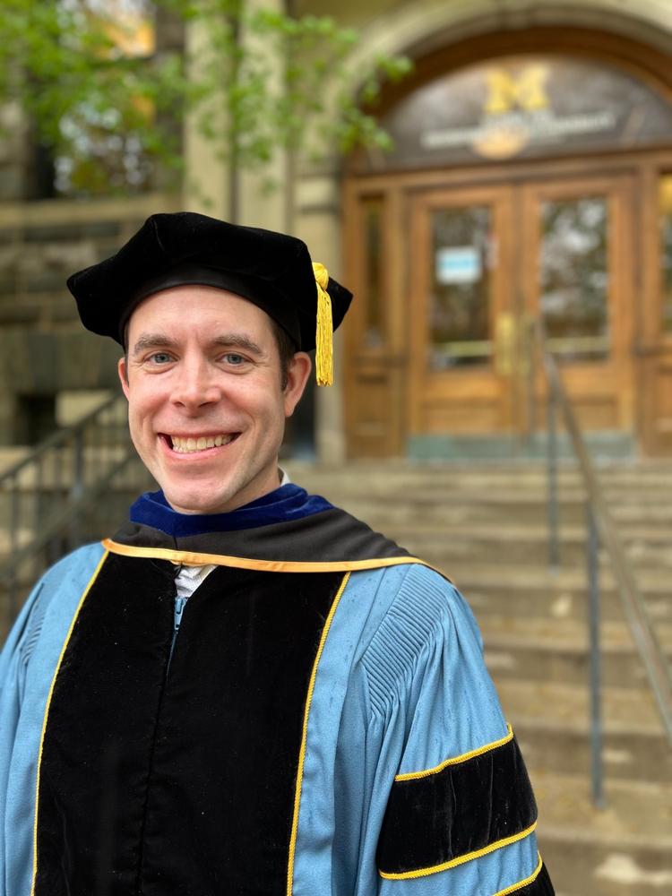 Complete Doctoral Regalia Rental for University of Michigan - Customer Photo From Karl Hoesch