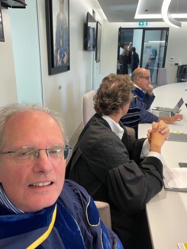 Complete Doctoral Regalia Rental for UCLA - Customer Photo From Peter Coughlan