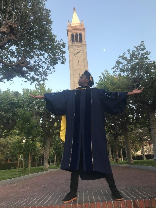 Complete Doctoral Regalia Rental for UC Berkeley - Customer Photo From Martin Kinisu