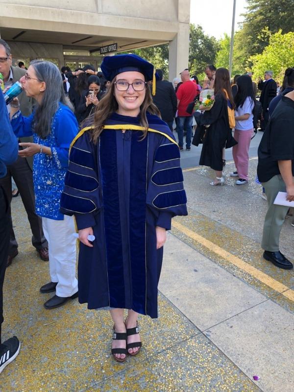 Complete Doctoral Regalia Rental for UC Berkeley - Customer Photo From Isabel Bogacz