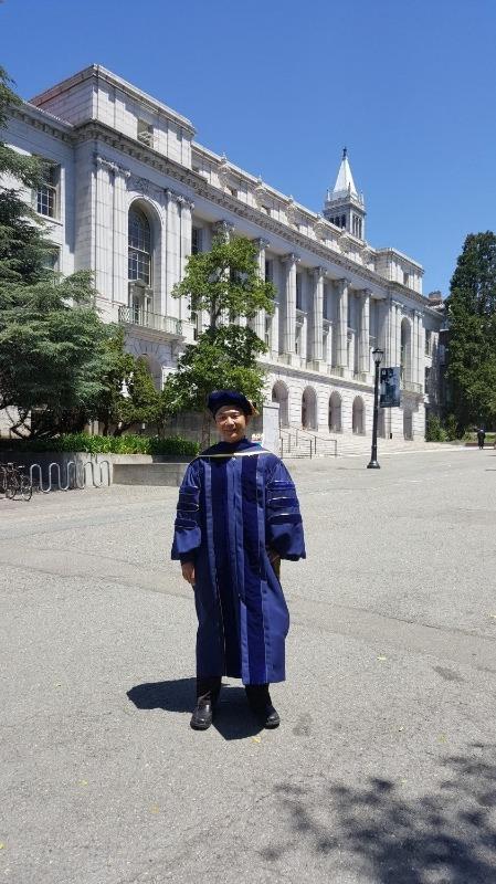 Complete Doctoral Regalia Rental for UC Berkeley - Customer Photo From Qingkai K.