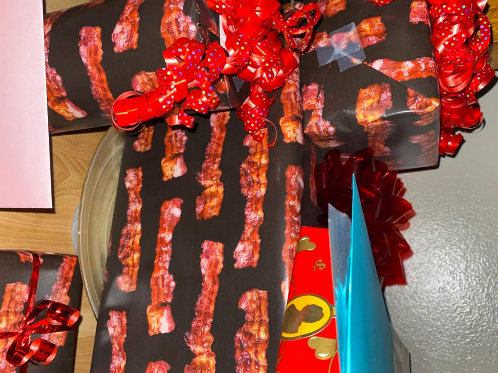 Bacon Scented Gift Wrapping Paper