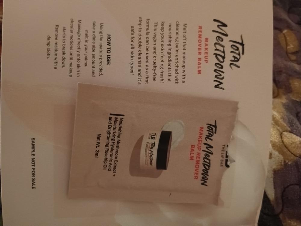 Total Meltdown Makeup Remover Balm - Customer Photo From Dara Carr