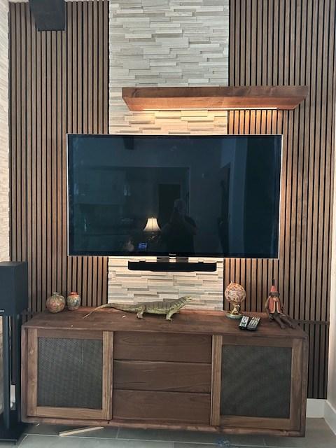 Walnut Acoustic Slat Wood Wall Panel - Customer Photo From Scott Roltsch