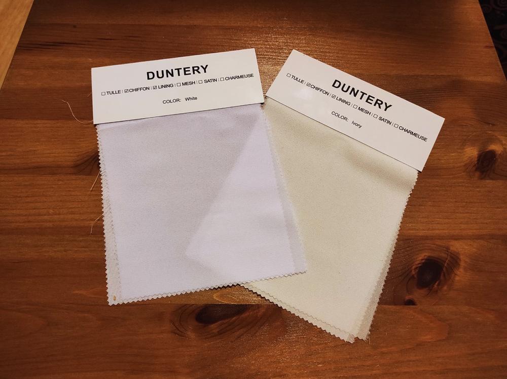 DUNTERY Campioni di chiffon - Customer Photo From Lisa C