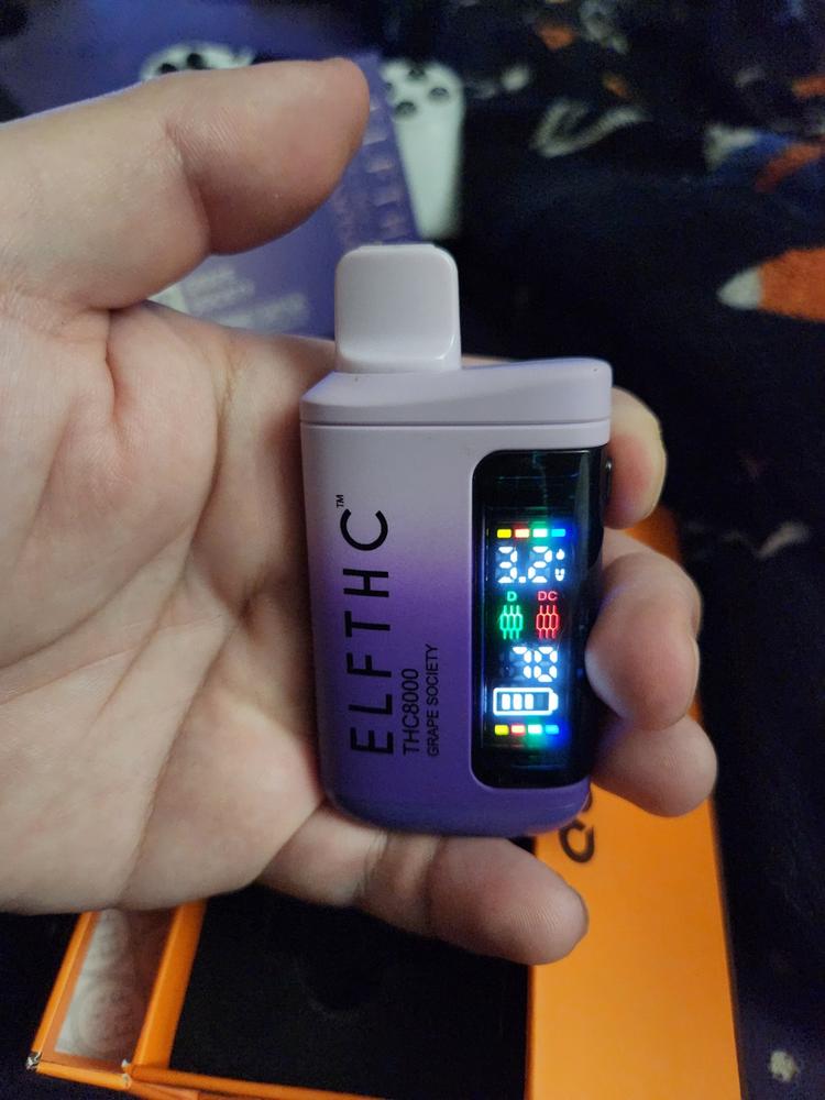 ELF THC Quantum Blend Disposable 8G - Grape Society (Hybrid/Sativa) - Customer Photo From Karl Bergquist