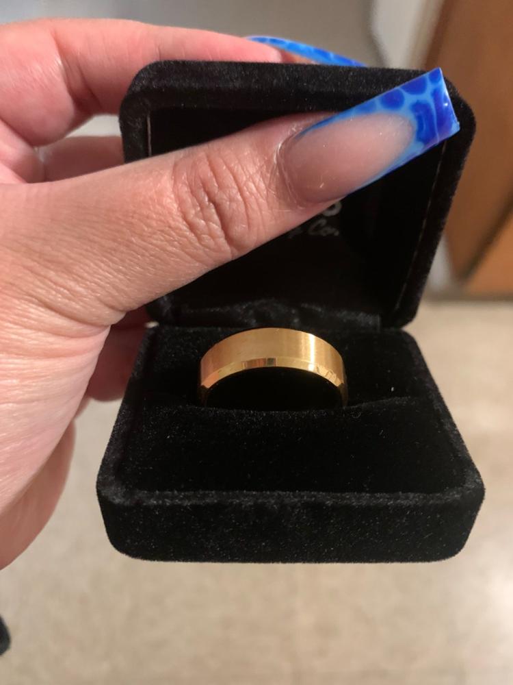 The Titan Ring - Gold - Customer Photo From Sara Delaney