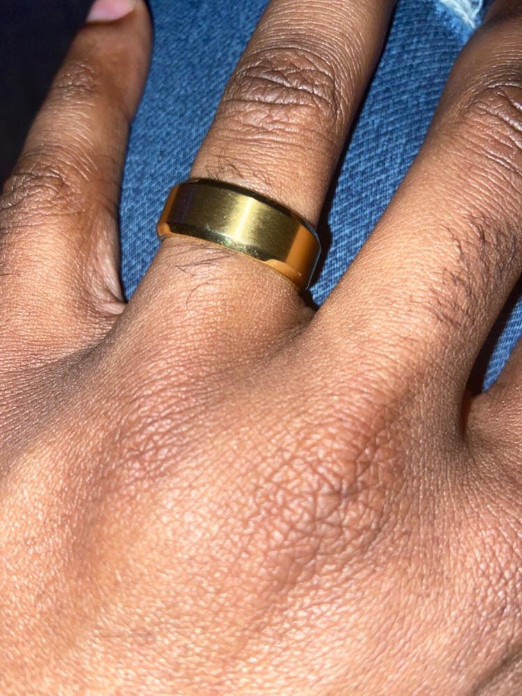 The Titan Ring - Gold - Customer Photo From Brian Mitchell