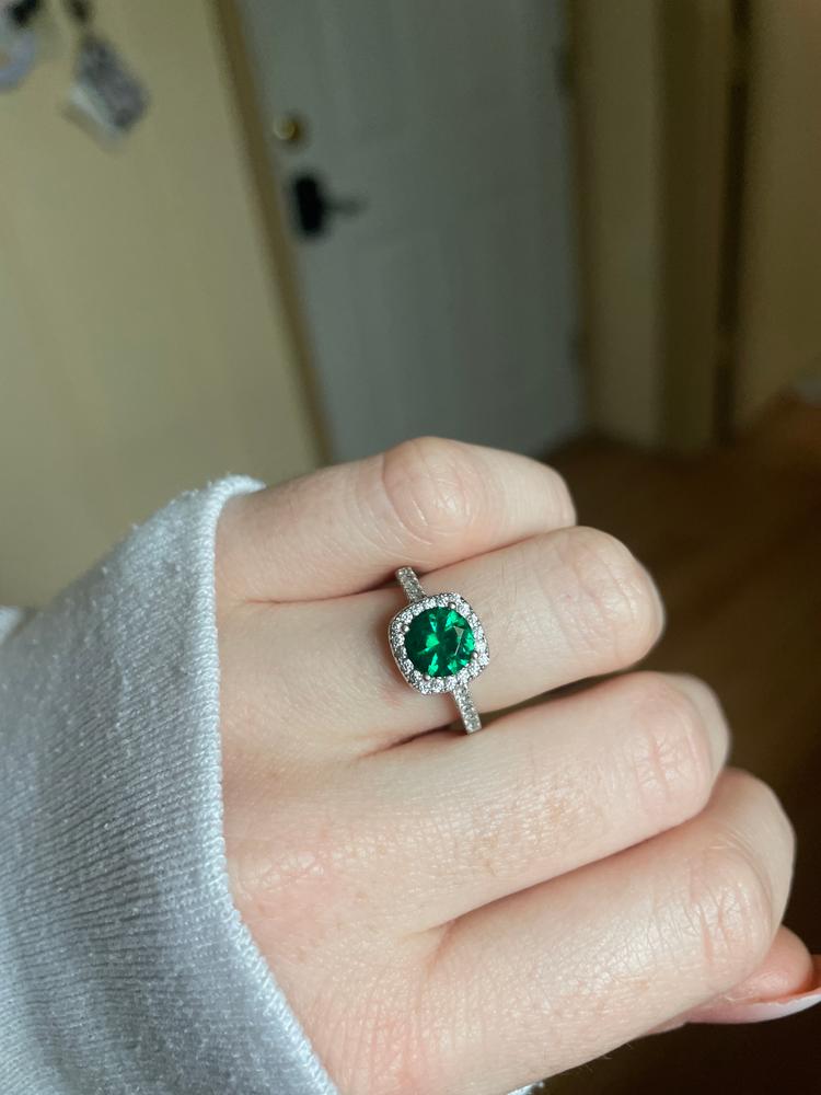The Halo - Emerald - Customer Photo From Christie