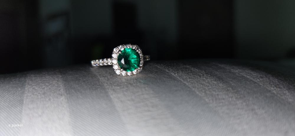 The Halo - Emerald - Customer Photo From Erica Parker