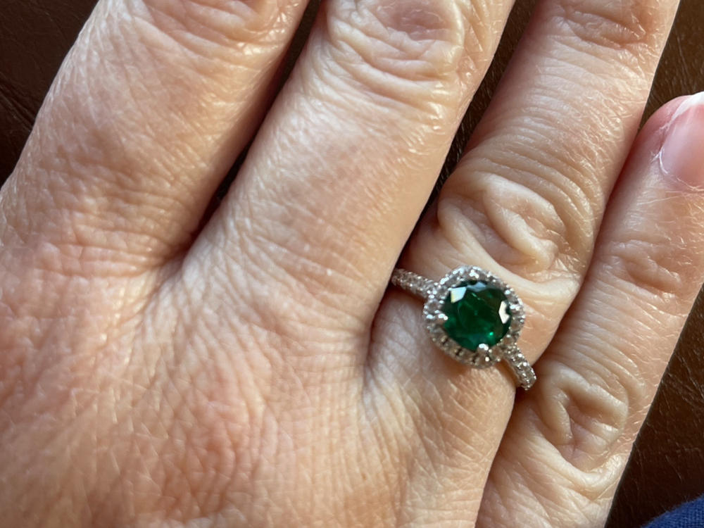 The Halo - Emerald - Customer Photo From Molly Franklin