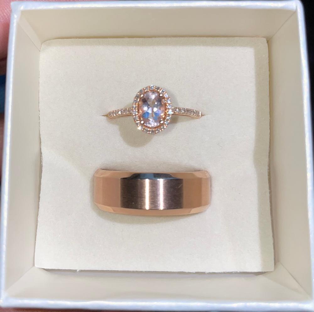 The Titan Ring - Rose Gold - Customer Photo From Audrey