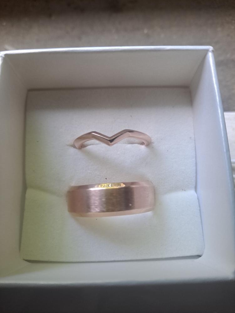 The Titan Ring - Rose Gold - Customer Photo From Lauren French