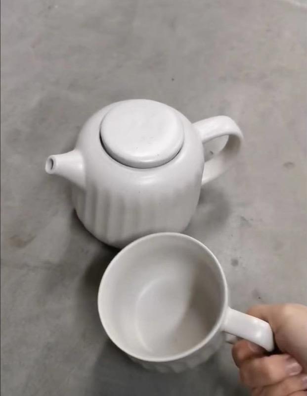 AHA pot, cup and saucer set - Customer Photo From S. C.