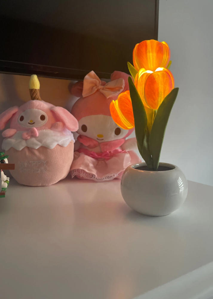 LED Tulip Night Light Flower Table Lamp - Customer Photo From Marcia