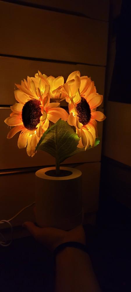 Sunflower Lamp - Customer Photo From Raquel