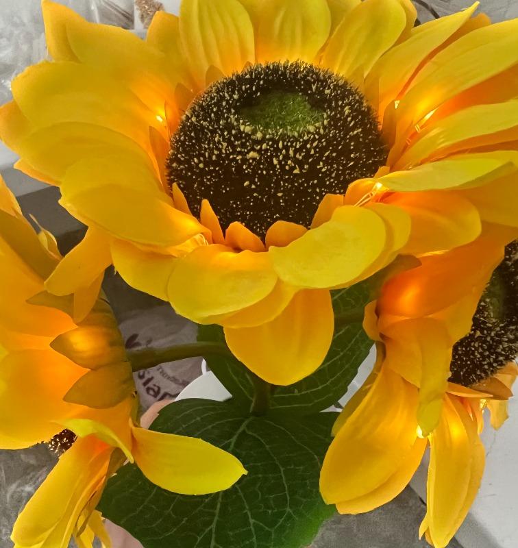 Sunflower Lamp - Customer Photo From Brianna