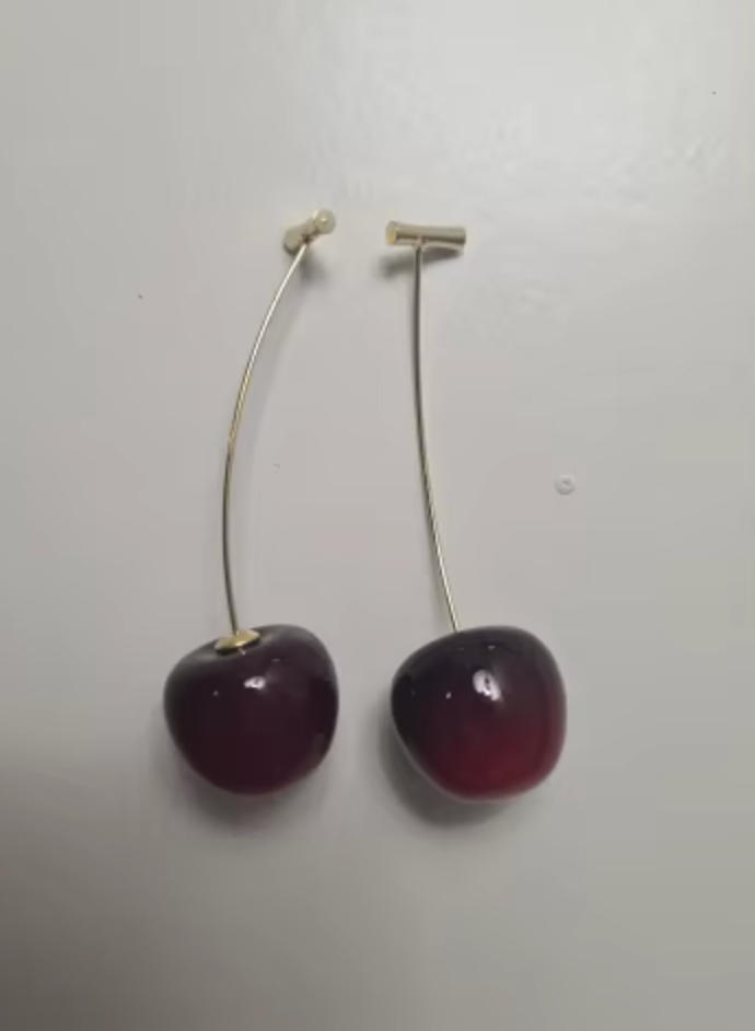 Cherry Earrings - Customer Photo From Mar